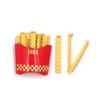 1 Set Cute Fries Shaped Food Bag Clips Airtight Seal Reusable For Kitchen Snack Fresh Preservation