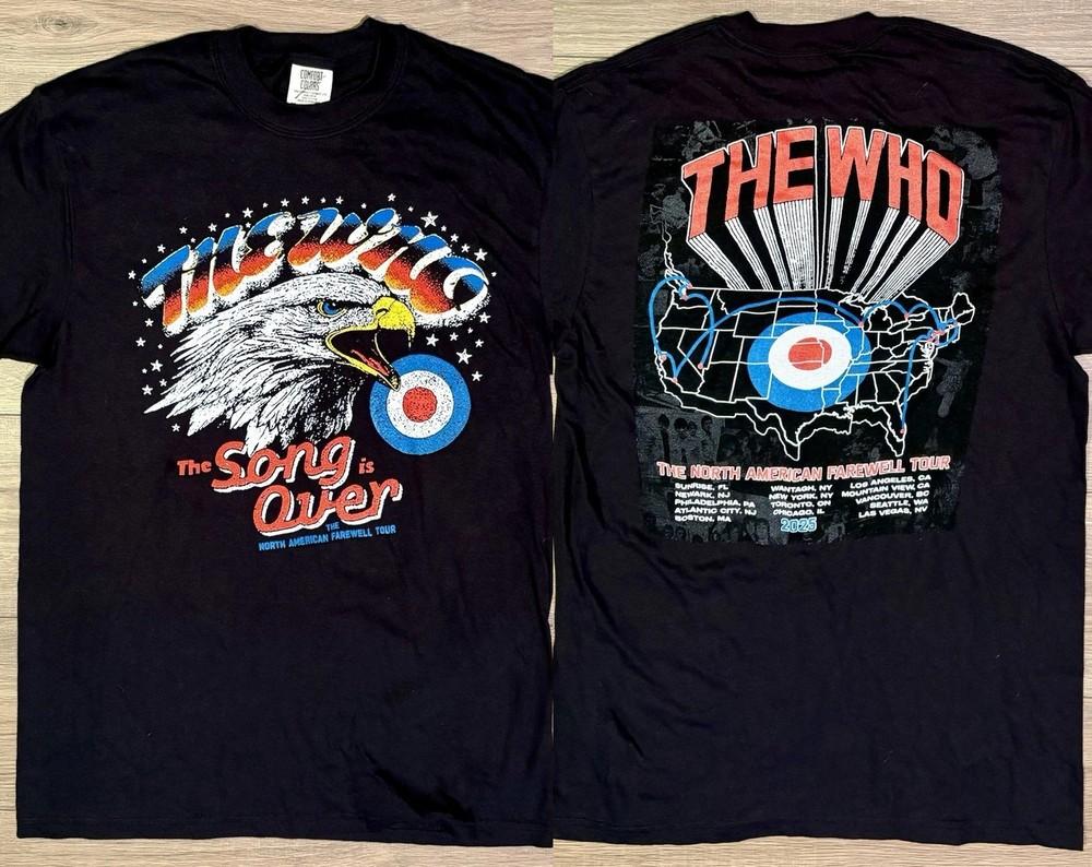 The Who The Song Is Over 2025 US Tour Shirt Size S-5XL Unisex T-Shirt XL