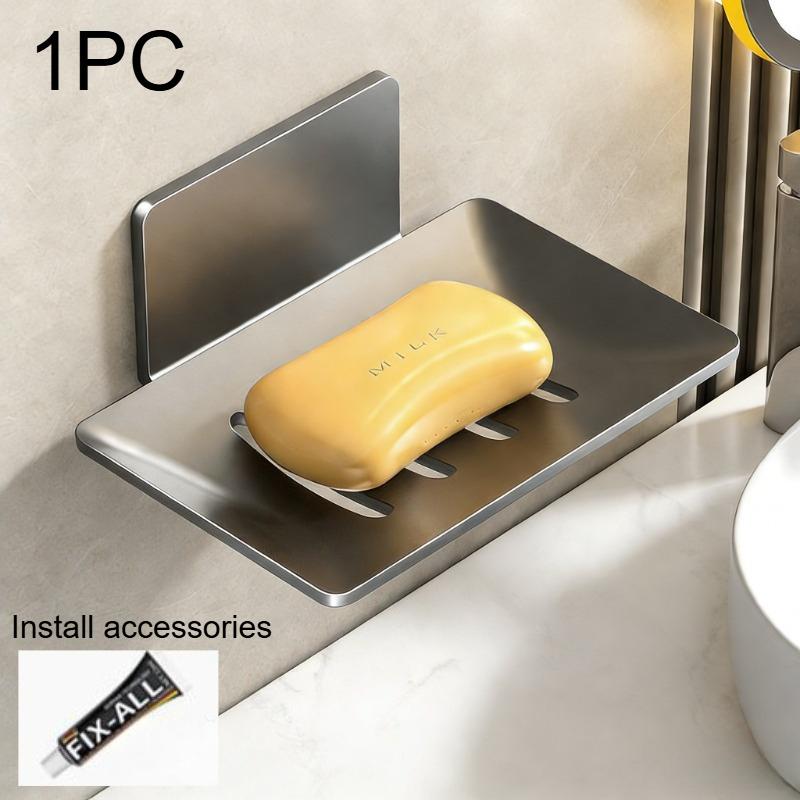 Drain and Moisture-proof Soap Rack Nail Free Installation Bathroom and Kitchen Universal Soap Storage Rack Bathroom Accessories