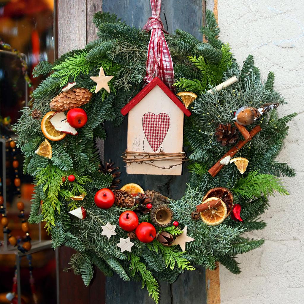 3 Stuks Houten Krans Frames Rond Onafgewerkte Bloemen Hoepel Ringen voor DIY Kerst Pasen Knutselen Bruiloft Vakantie Muur Huis Decoratie