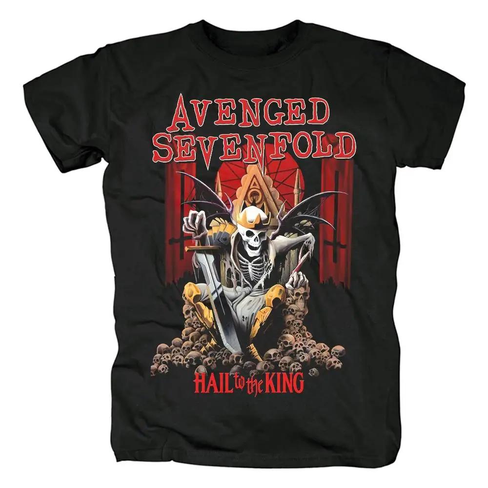 Harajuku Metalcore Avenged Sevenfold Rock Herr T-shirt Hip Hop Streetwear T-shirt Tungmetall Mode Vardaglig T-shirt Dam