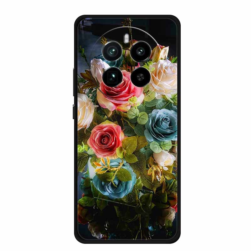 For Realme 12 4G Back Cover Case 6.67" Fashion Marble Black Silicone Soft Phone Case For Realme 13 4G 12 Pro Plus Case Realme12