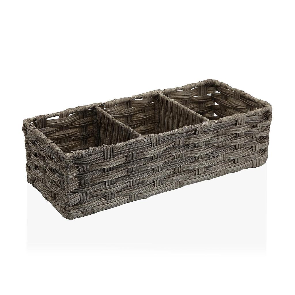 Basket 3 Compartments GREY