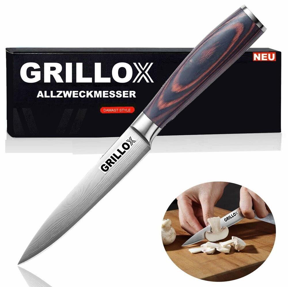 

GRILLOX all-purpose knife, professional chef s knife, 13 cm kitchen knife, chef s knife, sharp
