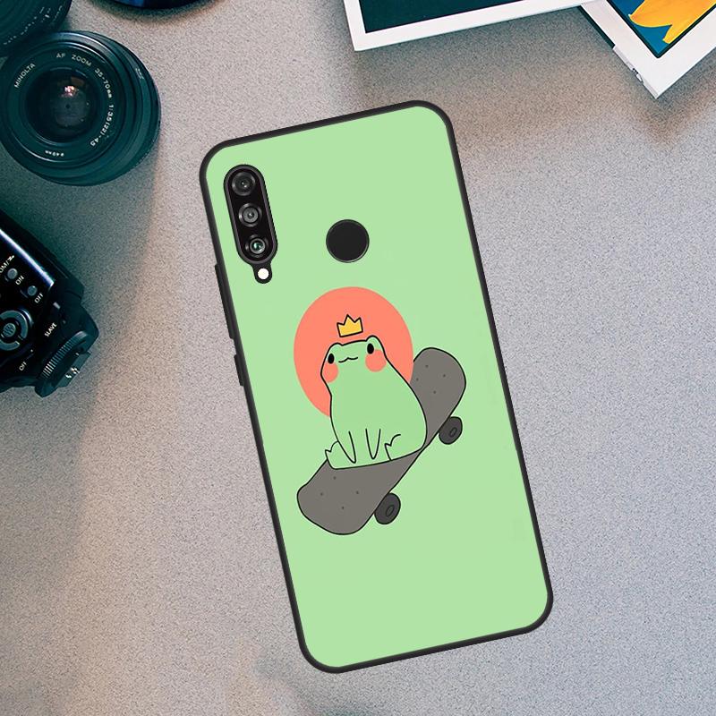 Mint Green The Frog Mushroom For Huawei Nova 5T 9 10 SE 3i 7i 8i 11i 12i Y60 Y61 Y70 Y72 Y73 Y90 Y91 P30 P40 Lite Case