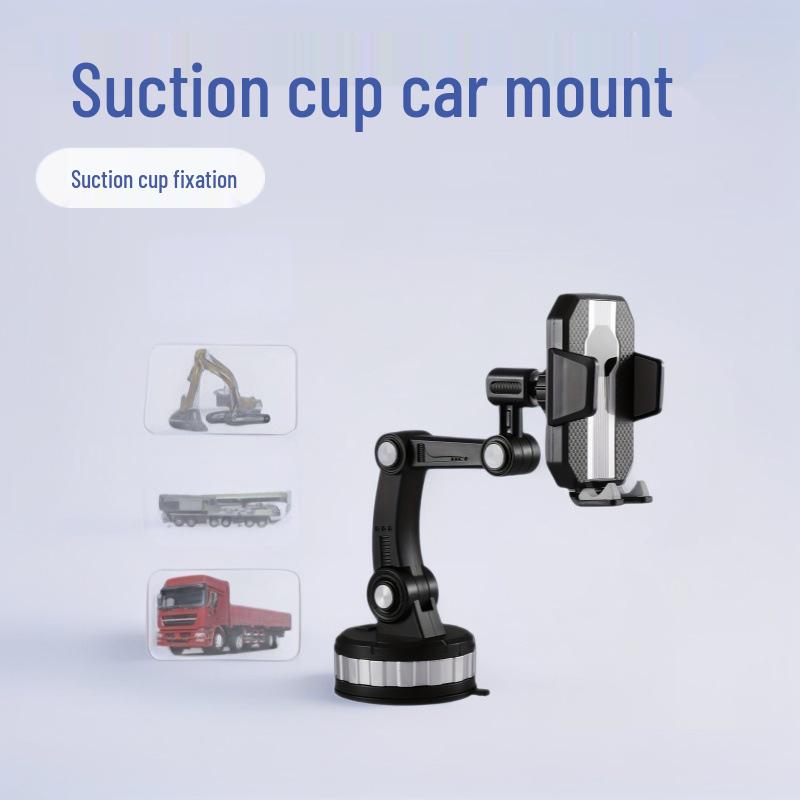 

2024 Suction Cup Mobile Phone Car Mount - Center Console Truck Navigation Bracket Standard