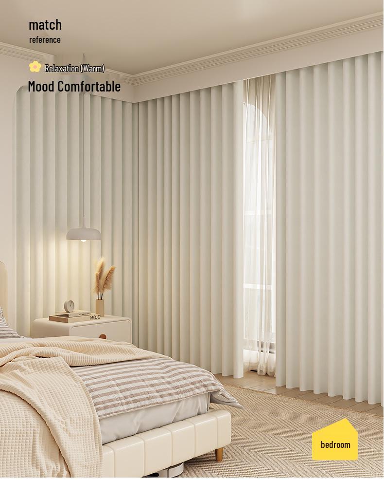 Double-Sided Blackout Door Curtain - New Style, Simple Design for Bedroom or Living Room