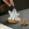 Aromatherapy Ghost Statue Incense Holder, Halloween Cute Ghosts Scents Burner, Resin Unique Burner Waterfall Backflow Decorative Home Desktop