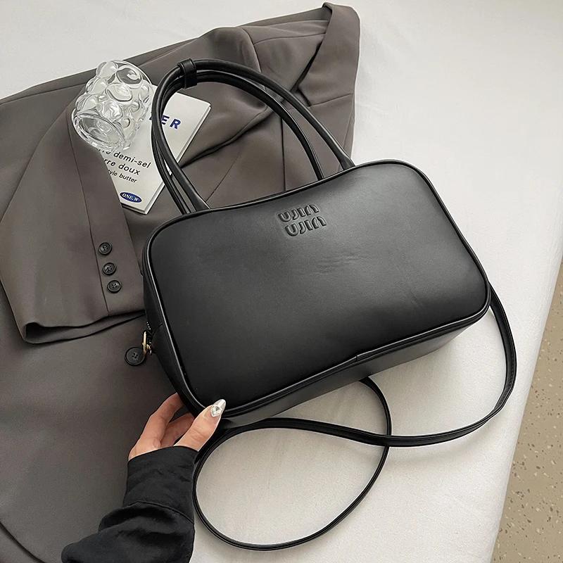 Autumn Winter Retro Crossbody Shoulder Bags,Women Commuting Handbag Niche Designer Pillow Bag