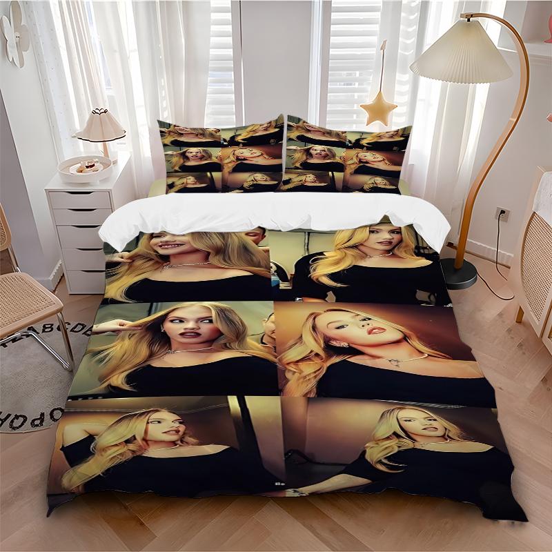 3Pcs Golden Hair Transformation Bedding Sets For All Sizes New 3D Printed Bed Cover Comforter Duvet Cover Pillowcase Bedroom Decoration