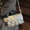 Folded cloud bag women's 2025 new versatile foreign style small square bag trendy fashion high sense messenger bag