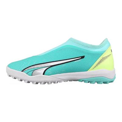 Ultra Pro PU Confortável Versátil Cano Baixo Sapatos de Futebol Infantil Tênis Infantil Azul Branco 107231-03