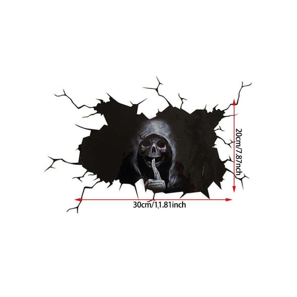 

Хэллоуин Череп Наклейка на Автомобиль Водонепроницаемая Наклейка Декаль Маскирующие Наклейки от Царапин DIY Наклейка Наклейки на Окна Автомобиля Виниловое Украшение 30cmx20cm
