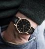 Leather L [BUREI] Men's Watch, Stylish, Band, Business, Thin, Brand, Simple, Men's Watch,