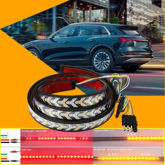 

НОВИЙ 60-дюймовий світловий LED-бар для заднього борту вантажівки, стоп-сигнал, покажчик повороту, задній хід, стоп, хвостова смуга V