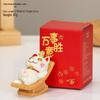 Fumede Lying Lucky Cat Resin Figurines