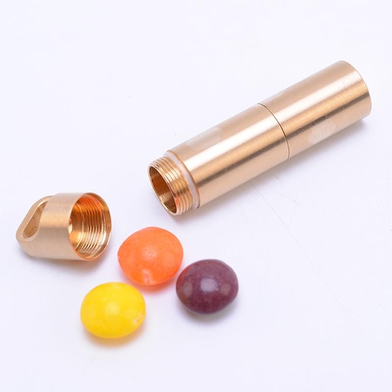 Waterproofed Outdoor Storage Container Double Opening Medicine Dry Bottles for Outdoor Hiking and Home Use