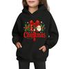 Sweatshirts For Teen Girls Hoodies Long Sleeve Drawstring Pullover Cute Printed Oversized Hoodie Christmas