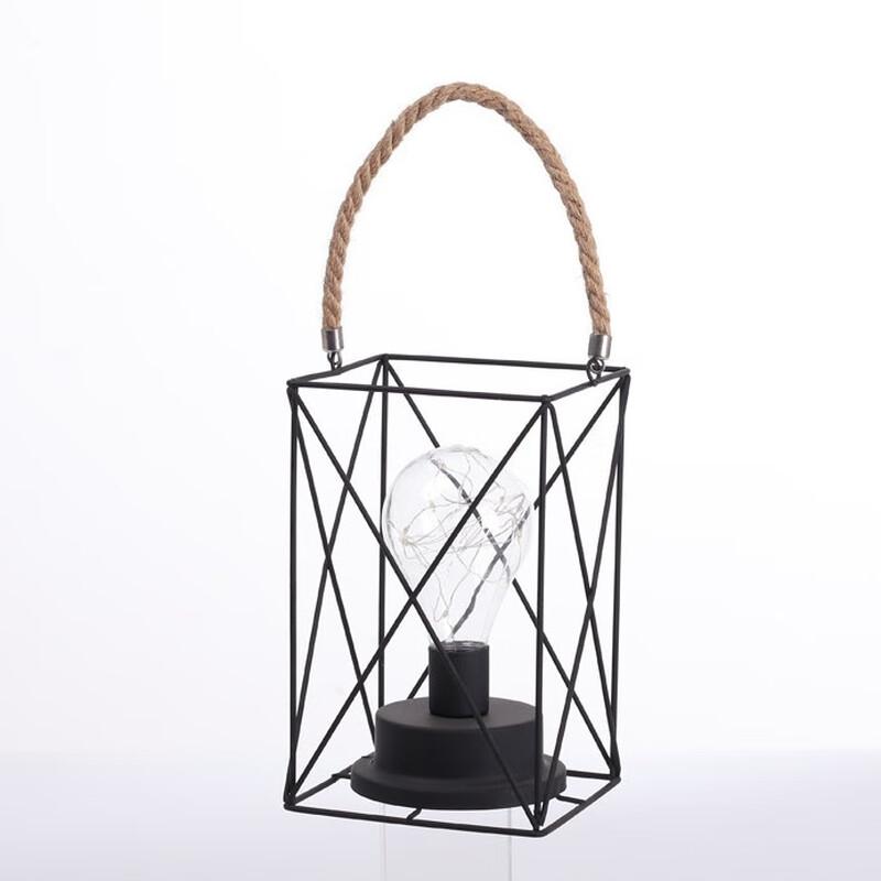 NuFeng LED Hemp Rope Lantern Desk Lamp