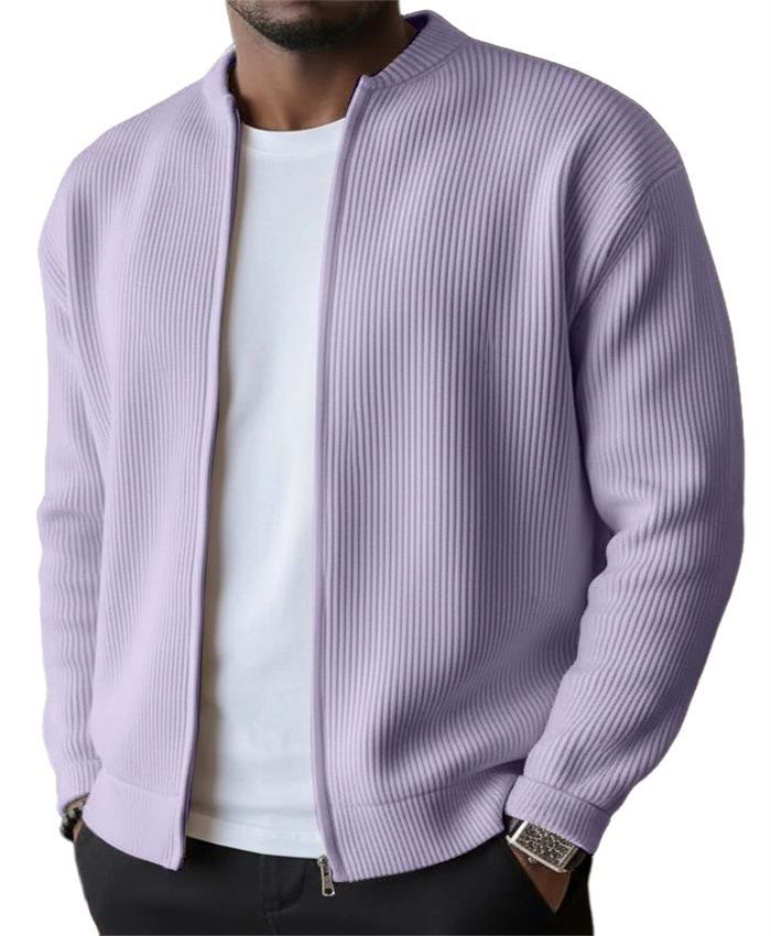 Men s Versatile Corduroy Jacket, Autumn/Winter 2026, Solid Color, Long Sleeve, Casual Style S фиолетовый