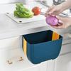 Kitchen Wall-mounted Foldable Trash Can Household Plastic Hanging Debris Storage Barrel Multi-function Cabinet Door Hanging Type