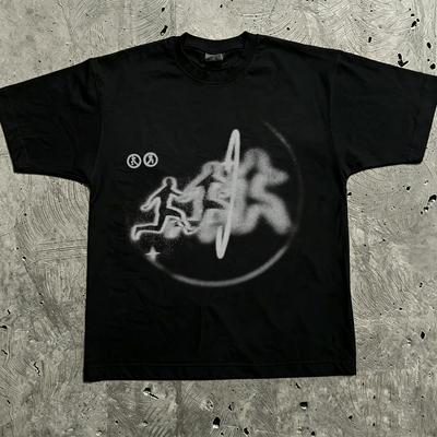 Grafisches T-Shirt Unisex Damen Vintage Top Hip Hop Streetwear Oversized T-Shirt Kurzarm Freizeitkleidung Sommer Mode YK T-Shirt