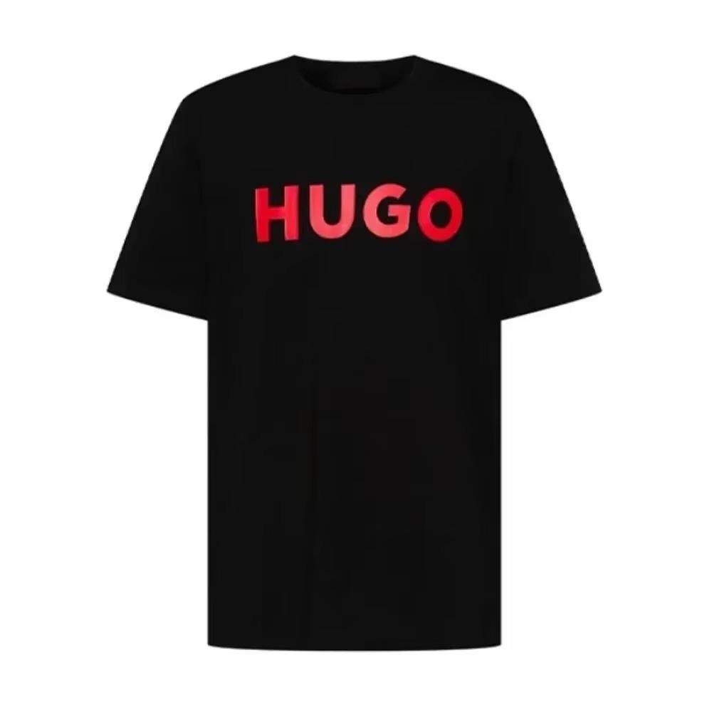 Hot Sale Men Women Fashion Summer Hugo Print Cotton T-shirt Brand Short Sleeve Tshirt Clothes Designer Luxury Tee Tops T Shirt