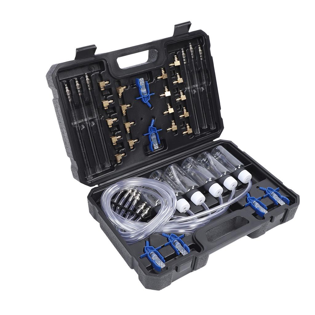 Diesel Injector Flow Test Kit Efficient Multifunctional Heavy Duty Construction Common Rail Adaptor Fuel Tester Set