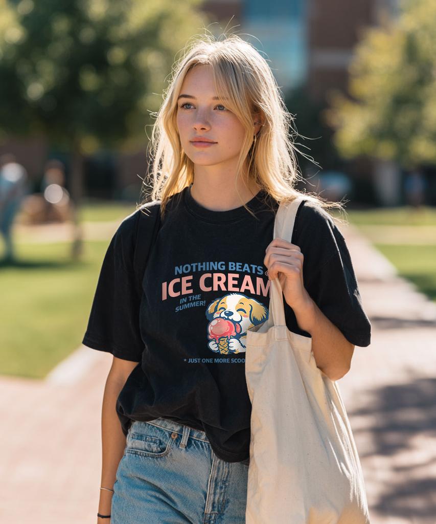 OHP Ohpxjoy One More Scoop Semi-Over Short Sleeve Tee