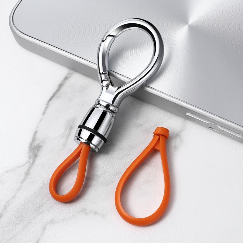 Men's Metal Car Keychain Pendant: Sleek Anti-Lost Waist-Hanging Key Ring