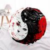 1pc Black Cat Yin Yang Automatic Folding Umbrella, Heavy Duty 8 Rib Iron Frame,  Suitable for Travel, Daily Use, Birthday, Decor Gift  20