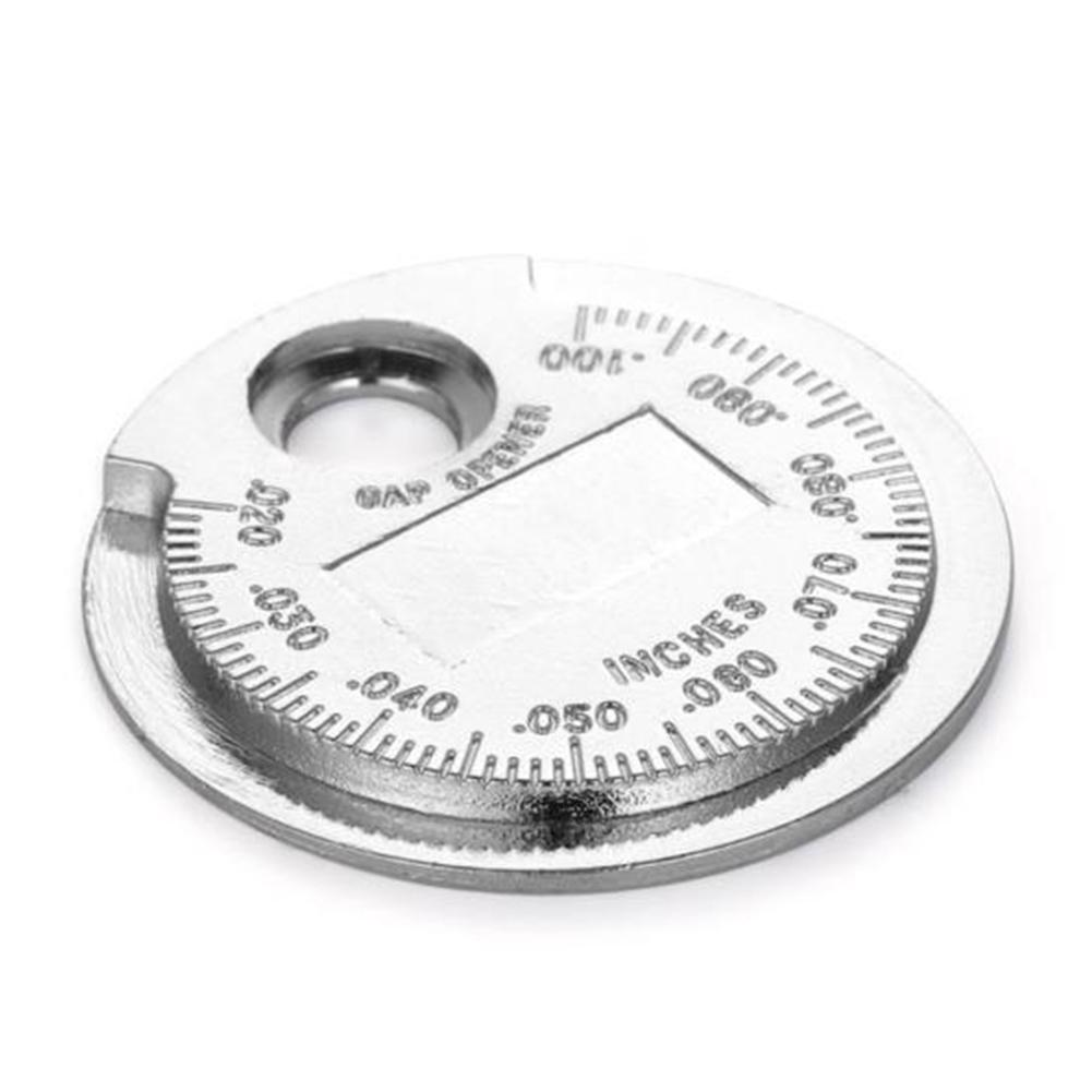 

1 шт. Инструмент для измерения зазора свечи зажигания Диапазон 0,06-0,24 см/0,02-0,09 дюйма Инструмент для измерения зазора свечи зажигания монетного типа