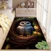 Owl nesting woodland creatures carpet Yoga living room room decor children's crawling mat doormat area rug games mat