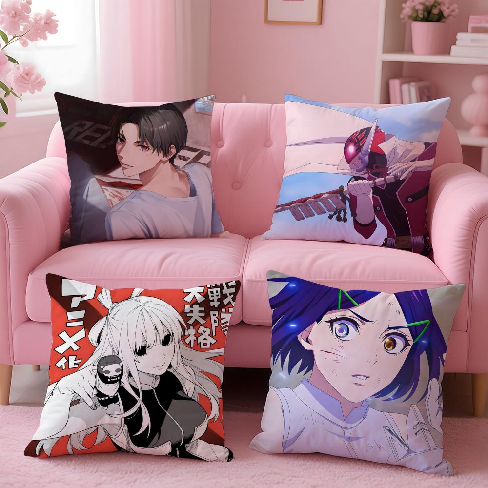 Anime Ranger Reject Cushion Cover Cushion Cover Set 4Pcs 50X50 45X45 40X40 Pillowcase Decorative Sofa Home Decor