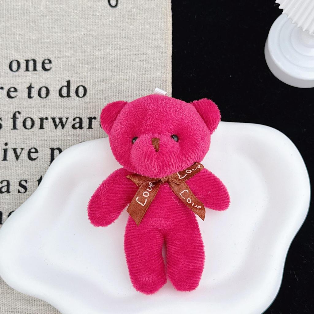 Portachiavi Ciondolo Tuta Peluche Orsacchiotto - Piccolo Giocattolo Regalo