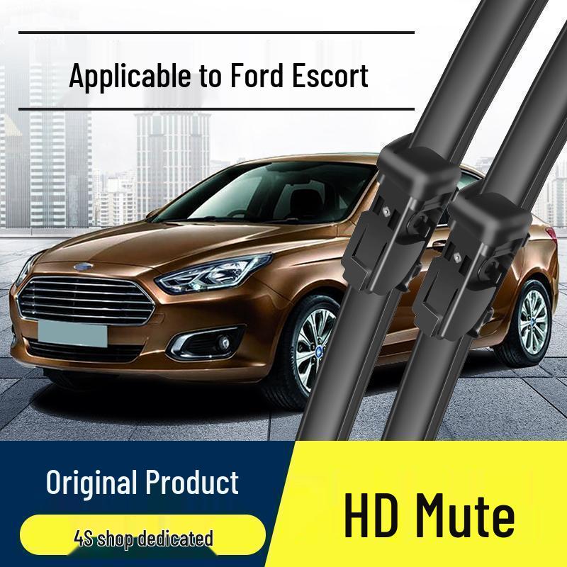 Ford Focus HD Silent Frameless Front Windshield Wiper Blades with Original Rubber Strips