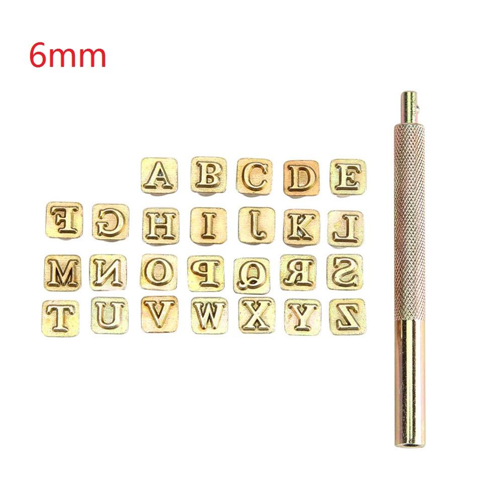 36pcs Steel Alphabet Number Stamp Punch Set for Leather Wood Craft Tools Kit Metal Leather Punch Tools Staming Leathercraft