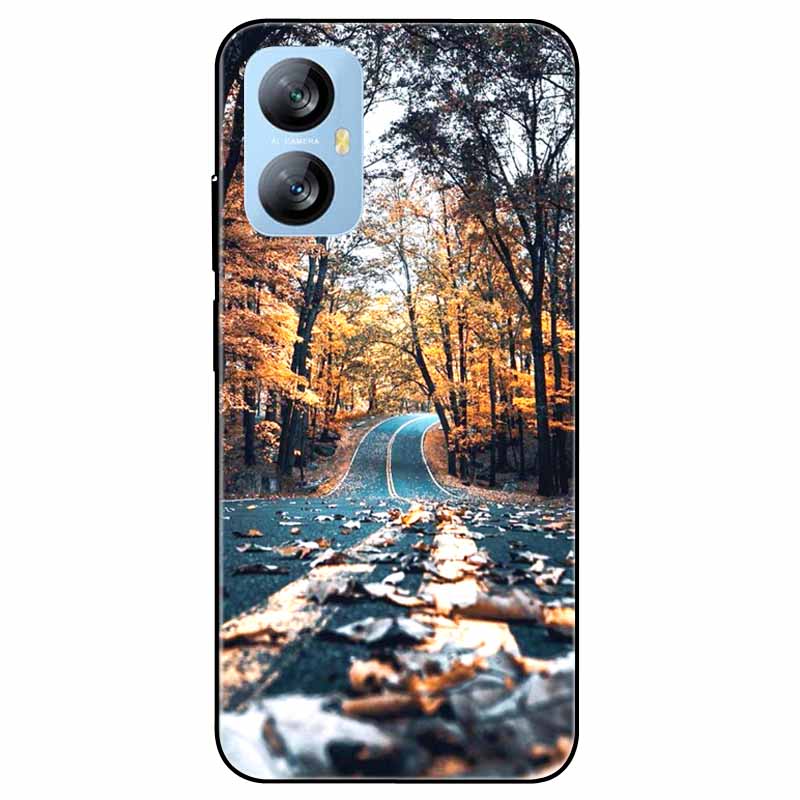 Für Blackview A52 Pro Hülle Handyhülle Stoßfeste Schwarz lackierte TPU Hülle für Blackview A52 Pro Silikon Weicher Bumper A52Pro Süß