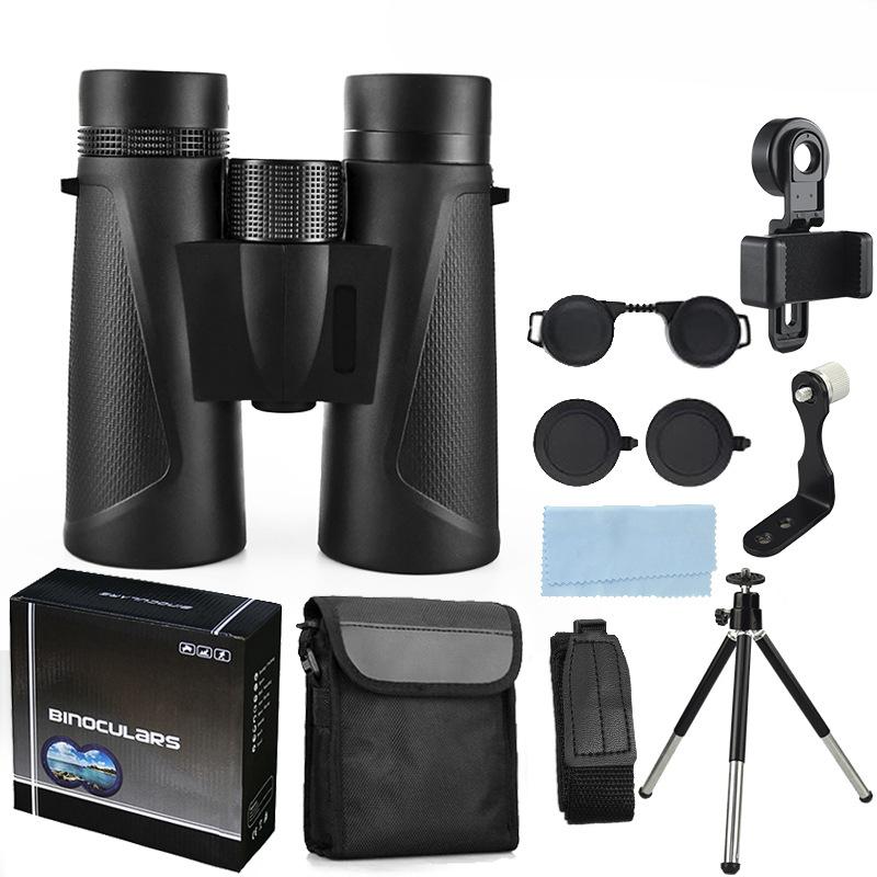New Binoculars 12×42 HD Remote Viewing Professional Outdoor Straight Tube Glasses Wholesale