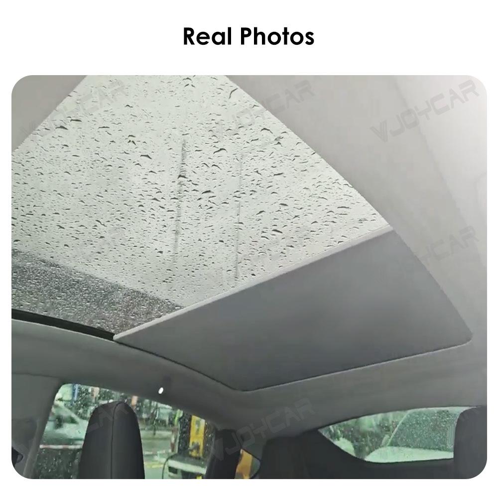 Tesla Model Y Sunshade with Gesture and Voice Recognition for Enhanced Sun Protection