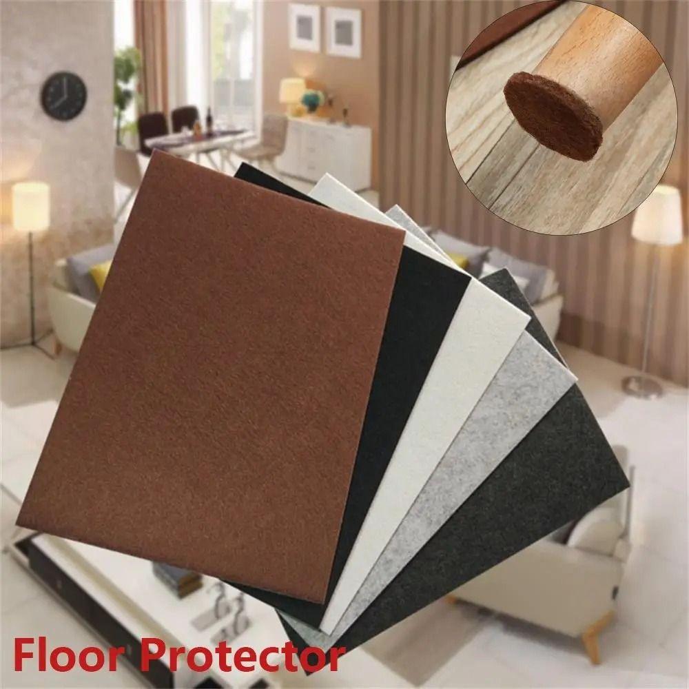 Anti Slip Chair Table Mats Self Adhesive Furniture Felt Sheets  Floor Protection