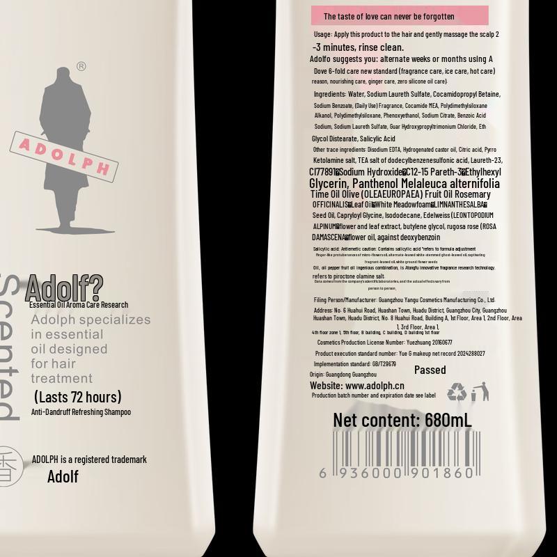 Adov Essential Oil Anti-Dandruff Refreshing Shampoo 680ml
