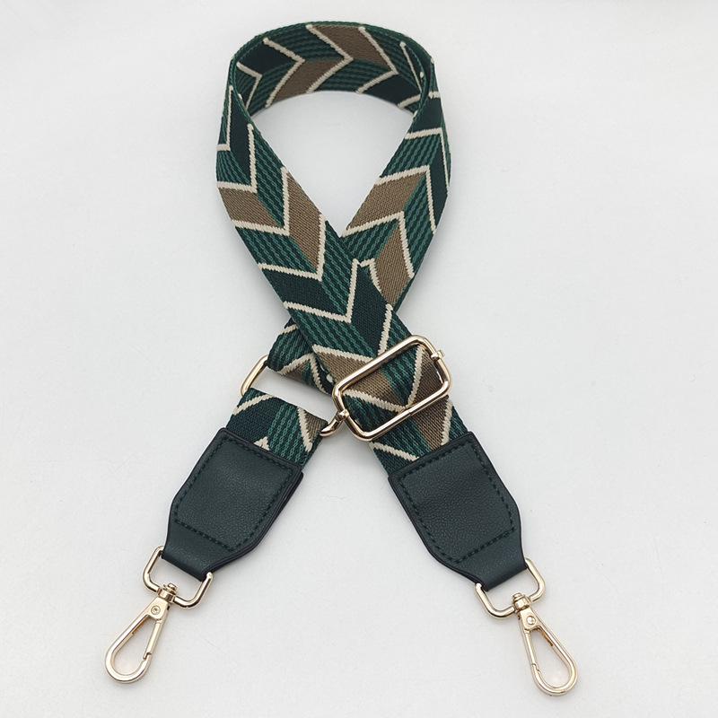 Adjustable Crossbody Strap: Colorful Leaf Design with Load-Reducing Pendant