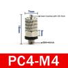 10Pcs 3mm 4mm 5mm 6mm OD Male Thread Mini Pneumatic Pipe Connector Screw Through Quick Fitting Air Tube Fast Twist Joint SMC typ