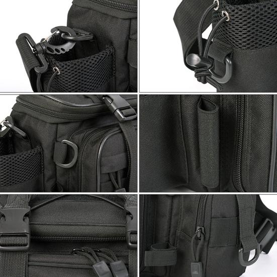 Outdoor Sports Single Shoulder Waist Pack Fishing Lures Reel Storage Bag Pouch