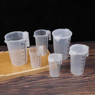 100/250/500Ml Messbecher Krug Klar Backen Küche Mehl Wasser Mit Abdeckung Sc