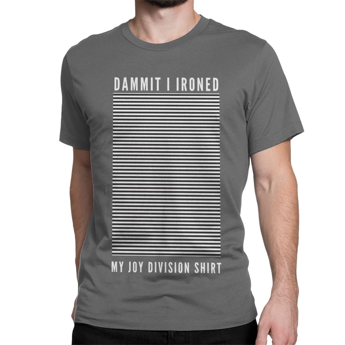 

Вінтажний Я випрасував свої футболки Joy Division для чоловіків жінок Круглий виріз 100% Бавовна Футболка Рок Музика Короткий рукав Футболки Ідея для подарунка Топи S