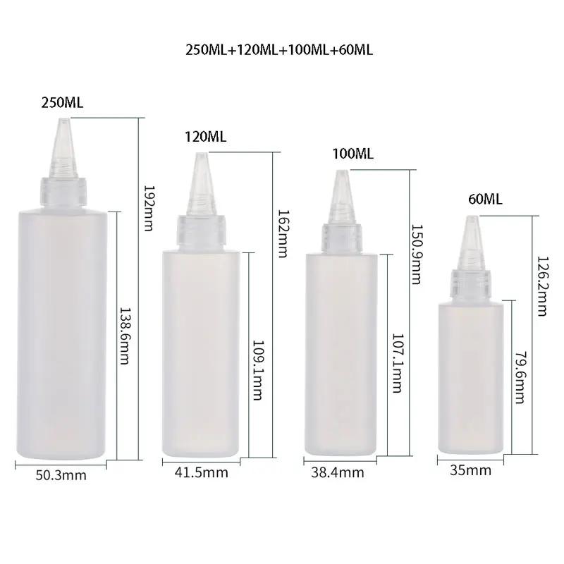 Condiment Bottles Plastic Vinegar Oil Ketchup Gravy Sauce Bottles Squeeze Cruet Kitchen Accessories Condiment Dispenser