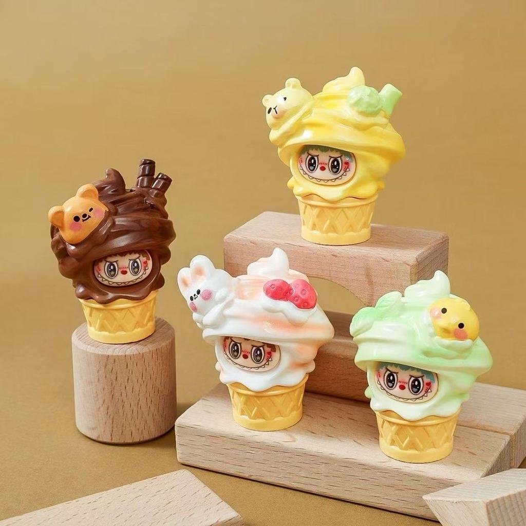 Cute  Ice Cream Cone Ice Cream Trinket Resin Handicraft Desktop Car Trinket
