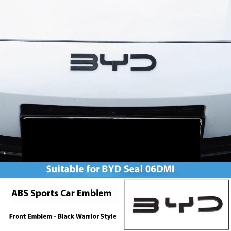For BYD Seal 06 DM-i EV / Touring Blacked Emblem Sticker Rear BYD Logo Black Knight Modification Exterior Decal